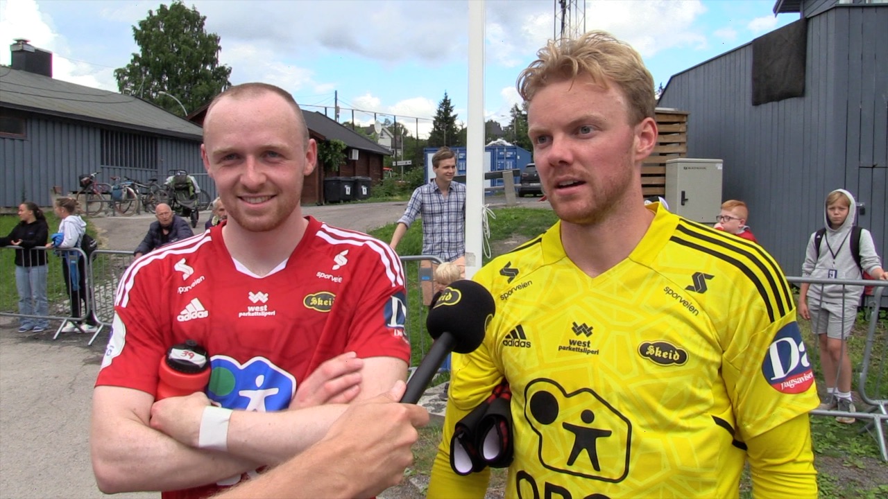 Bendik Rise og Lars Kvarekvål etter Skeid - Grorud